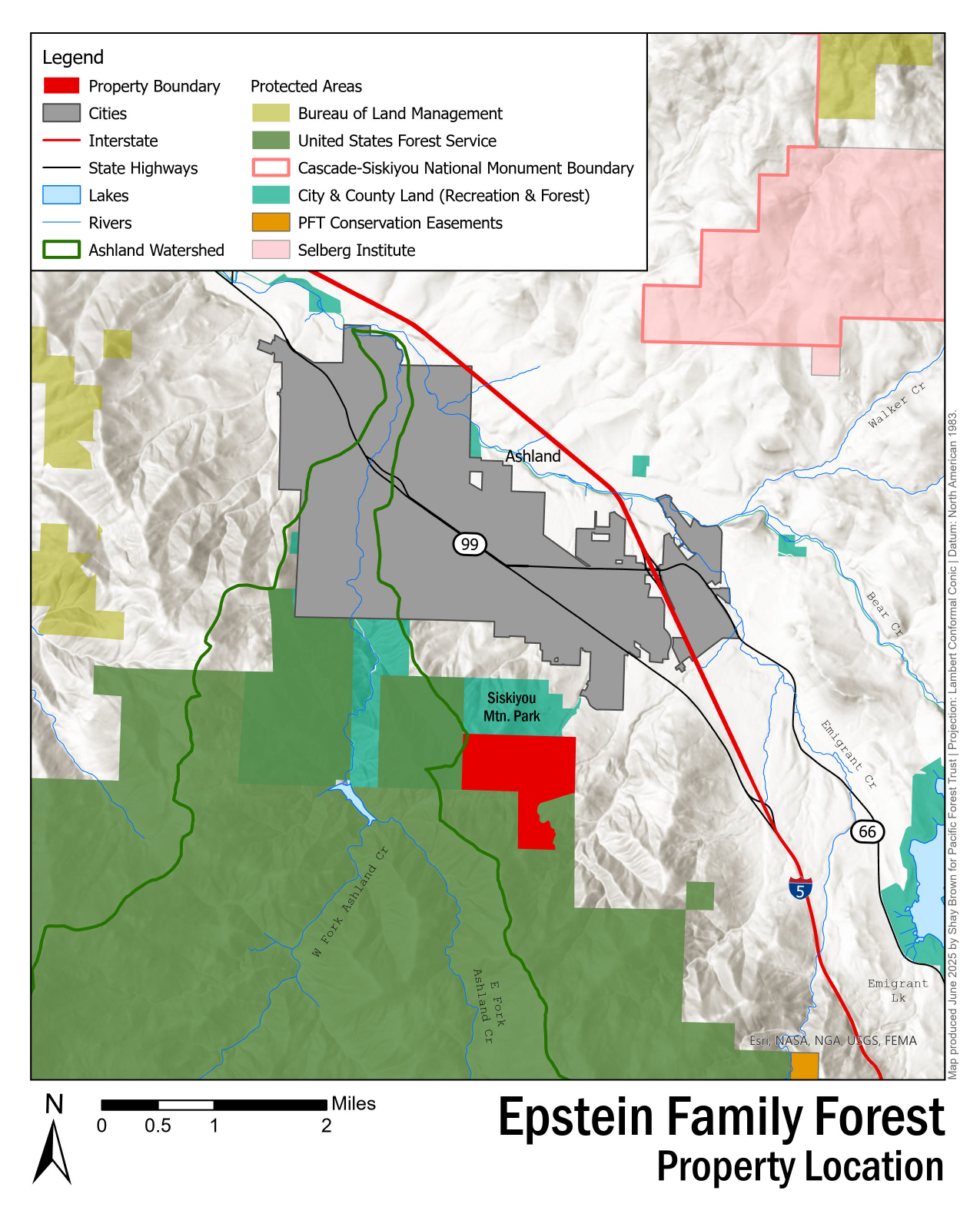Butte Creek Map